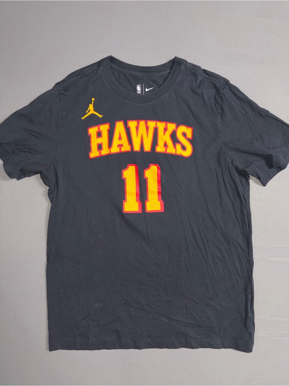 Nike Black Hawks #11 Graphic Tee with Yellow & Red Accents OPEN TO OFFERS